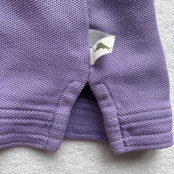 Tommy Bahama Men Large ISLANDZONE Polo Purple Supima Cotton Short Sleeve - Picture 13 of 14
